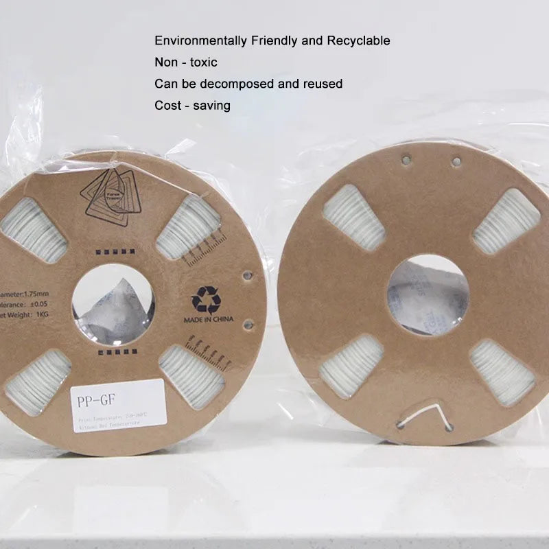 PP - GF 3D Printer Filament High Strength High Toughness High Toughness Low Warpage White 850g 3D Printer Consumables