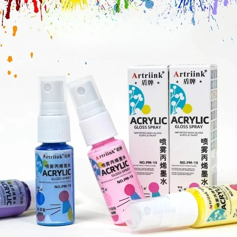 12/18/24/36/48-color Acrylic Spray Paint Waterproof UV-resistant DIY Clothing Recoloring Wall Painting Graffiti Self-spraying