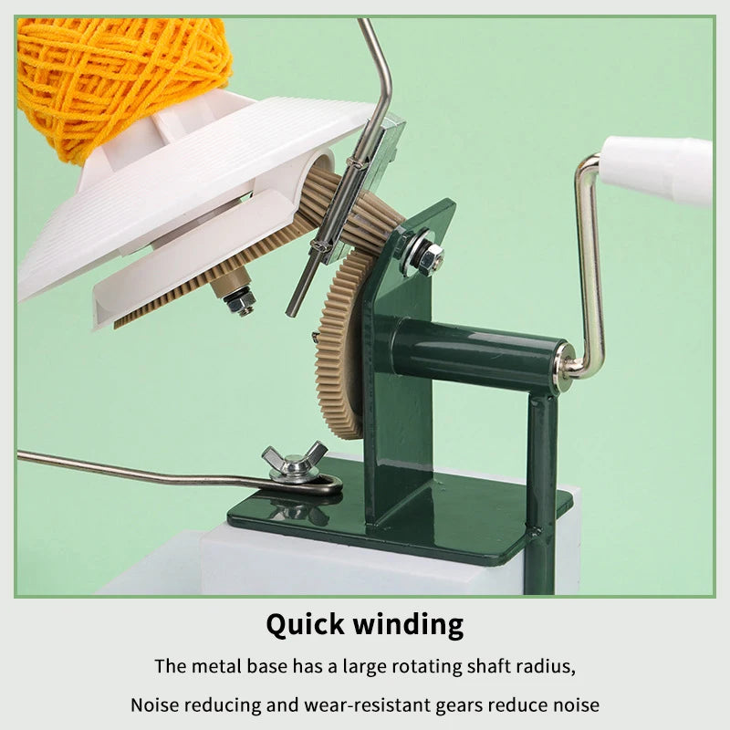 Hand Operated Yarn Winder Fiber Wool String Ball Thread Winder Machine For DIY Sewing Crocheting Making Craft Tools