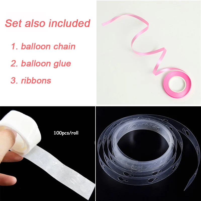 140pcs Pastel Pink Blue Balloons Garland Arch Kit Gender Reveal Party Decor Balloon 1st Birthday Decoration Baby Shower Wedding