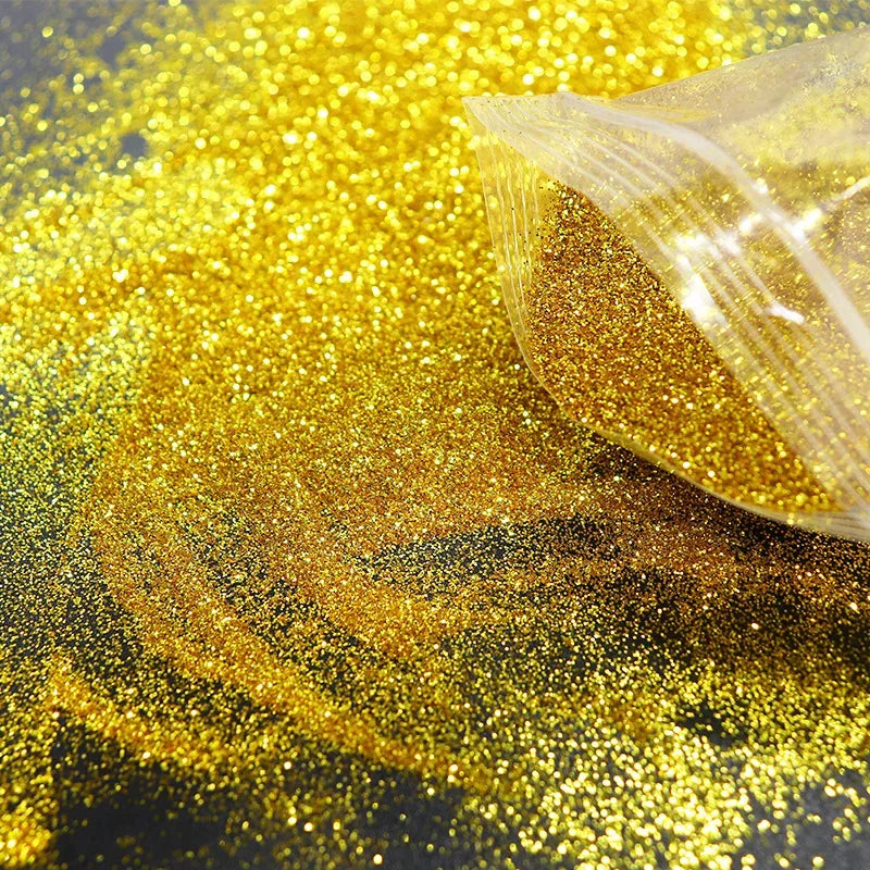 10g/Bag Holographic Fine Glitter Powder For Epoxy Filling Laser Glitter Gold Silver Fine Powder DIY Resin Mold Filling Crafts
