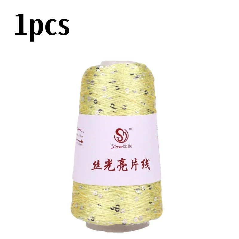 150 Colour 700M 100g special Sequin yarn DIY garment accessories Rag doll Knitting yarn