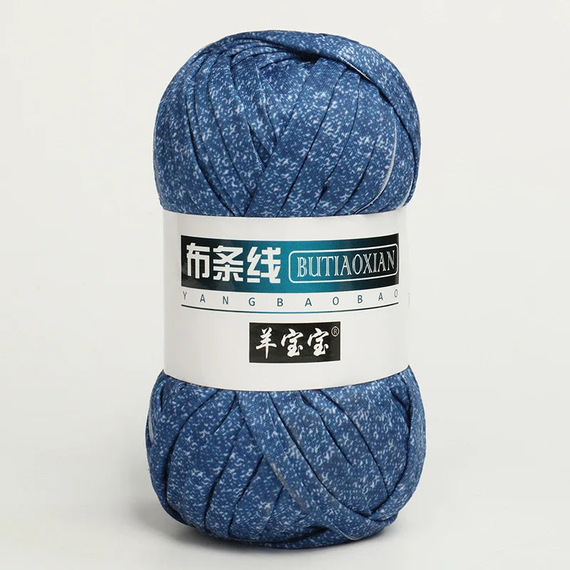 100g/pc Crocheting T Shirt Thick Soft Cloth Yarn for Hand Knitting Crochet Line Woven Handbag Blanket Thick Yarn Flat thread