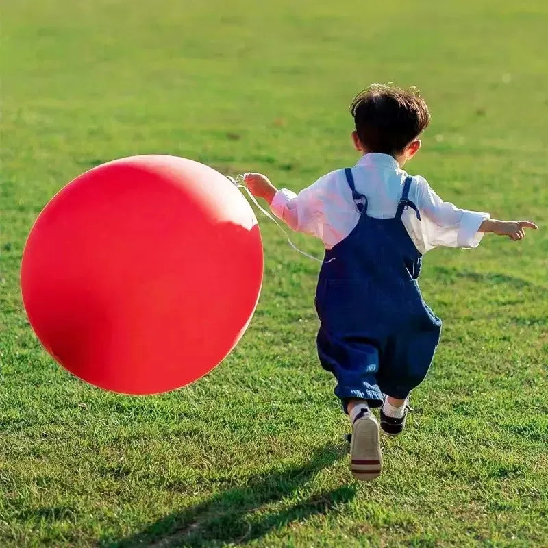 36 inch flat latex balloon, large balloon that can take off, oversized circular birthday party decoration balloon