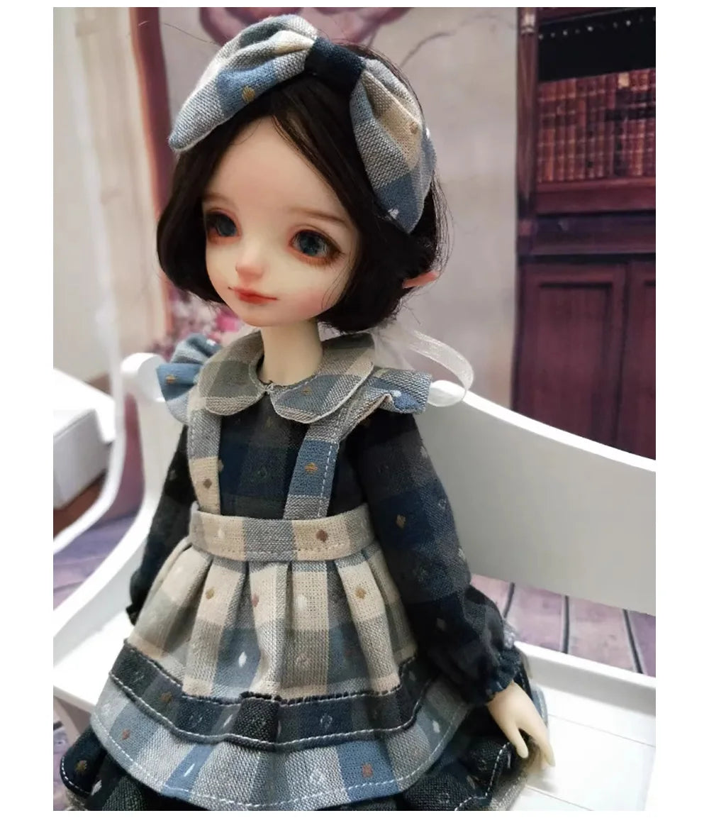 DIY Japan Little Cloth group Yarn-dyed fabric,for sewing Handmade Patchwork Quilting ,Grid Stripe For Sewing Doll clothes