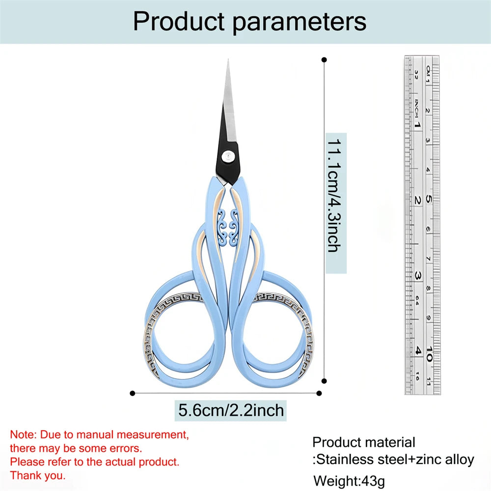 1/3PCS, Retro Sewing Scissors Embroidery Cross-stitch Scissor Fabric Needlework DIY Arts Crafting Tool Thread Sewing Tools