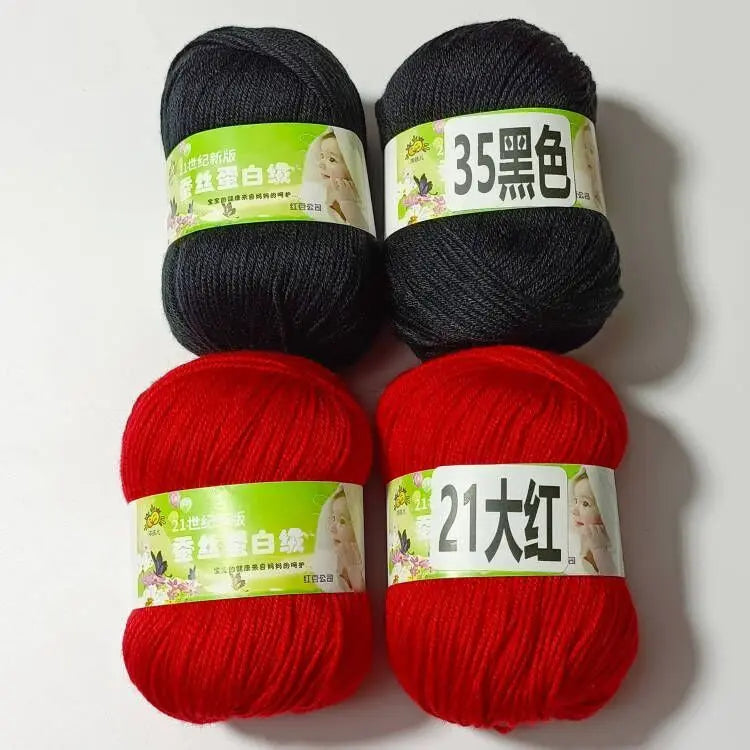 4PCS 200g Baby Cashmere Cotton Dot Yarn Soft Warm Lanas For Hand Knitting And Crochet Cloth milk cotton yarn