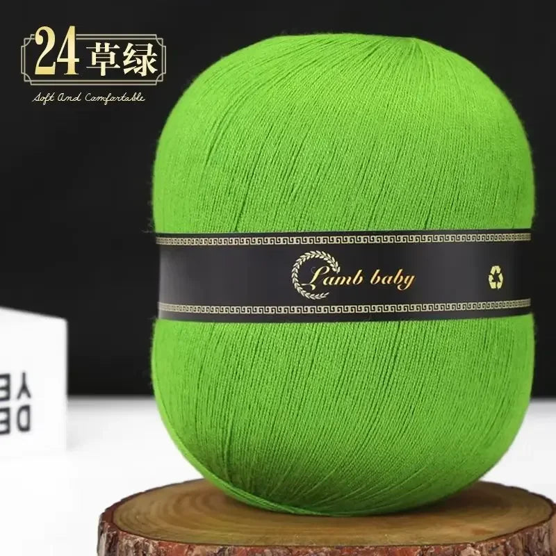 150G Colorful Fine Cotton Yarn for Hand Knitting Silk Cotton Yarn for DIY Light weight Sweater Knitting yarn wholesale