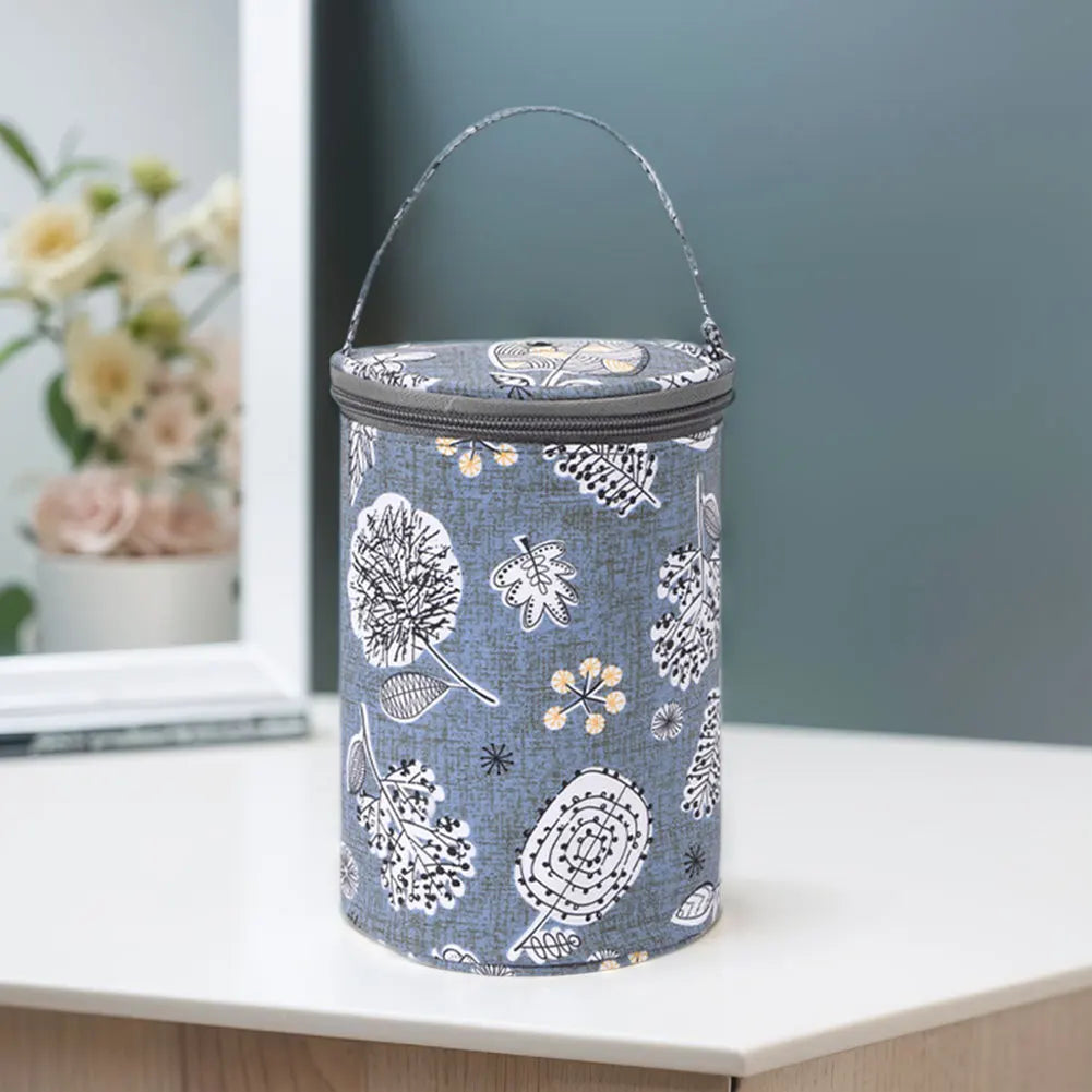 Knitting Crochet Bag Large Capacity Sewing Needles Handbag Oxford Cloth Knitting Needles Tote Organizer for Crocheting DIY Craft