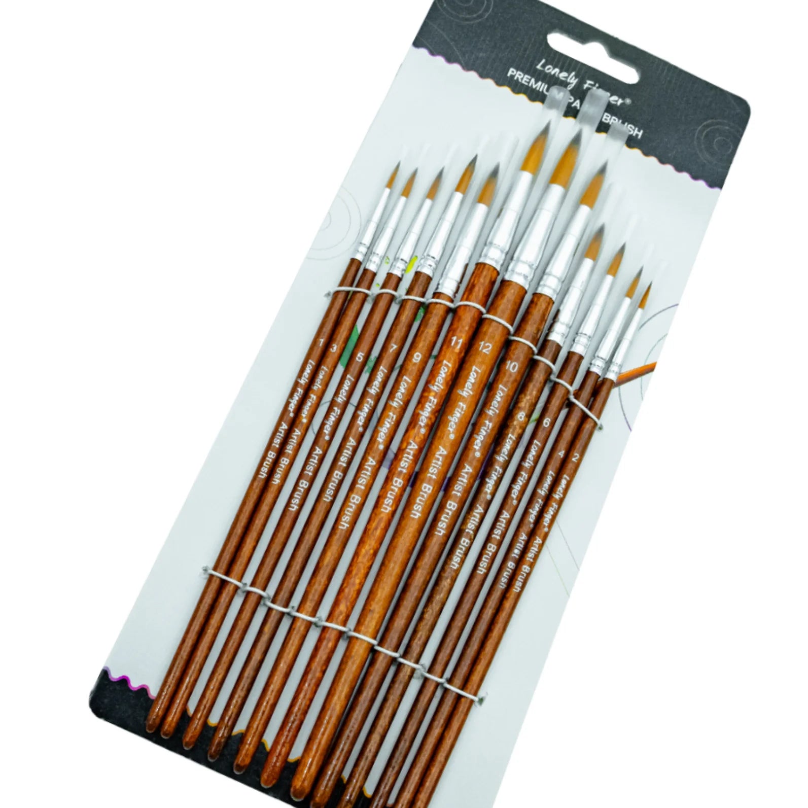 12/24/48pcs Paint Brushes Set Professional Paint Brush Round Pointed Tip Nylon Acrylic Brush For Acrylic Watercolor Oil Painting