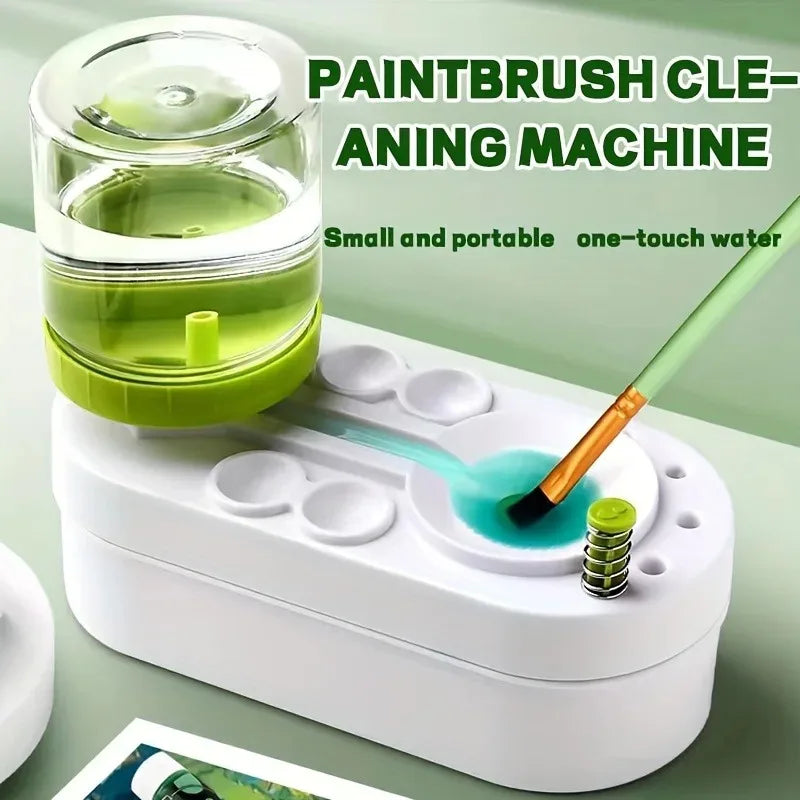 Paintbrush Cleaner, Art Tool, Water Droplet with Water Circulation System for Watercolor Brushes (Used by Students and Artists)