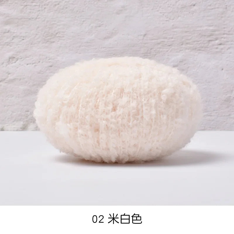 50g/roll Velvet Yarn Soft Cotton Knitting Crochet Dyed Yarn DIY Hand-woven Wool Crochet Sweater Hat Dolls 200M