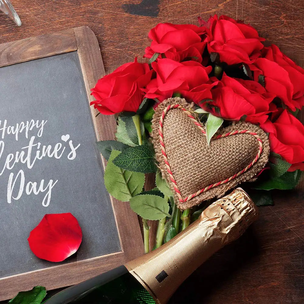 12-200Pcs Artificial Rose Flower Silk Roses with Diamond Valentine's Day Gift Fake Roses Red Roses for DIY Wedding Party Decor