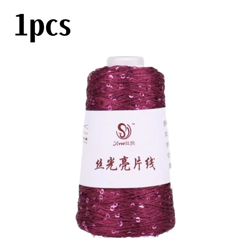 150 Colour 700M 100g special Sequin yarn DIY garment accessories Rag doll Knitting yarn