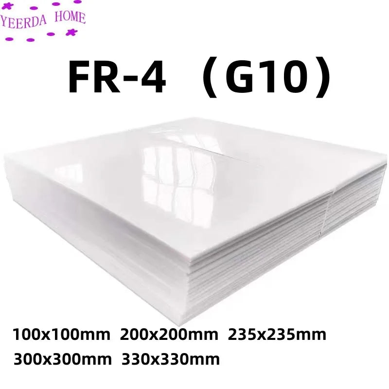 All-size White FR4 3D printer Removable Platform Hot Heated Bed Fiber Glass Plate Polypropylene Build