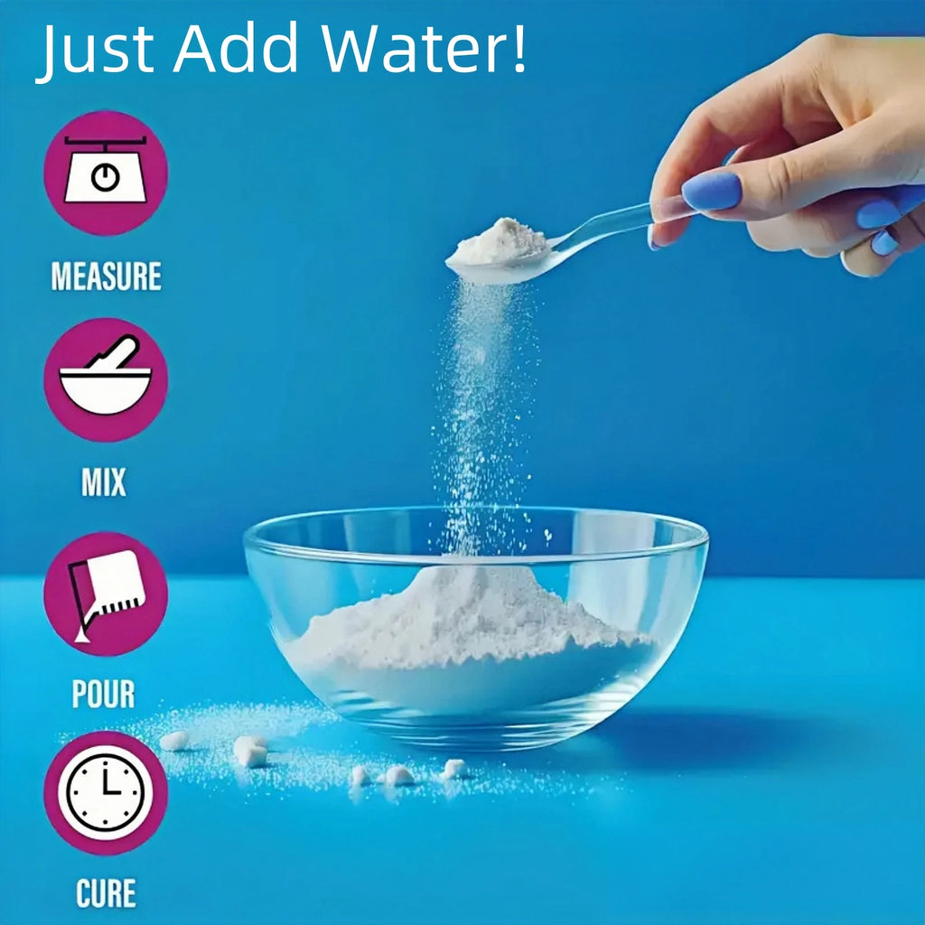 Casting Plaster Powder, Fine Craft Plaster Powder, Concrete for Casting, White Relief Casting Powder, Perfect for Craft