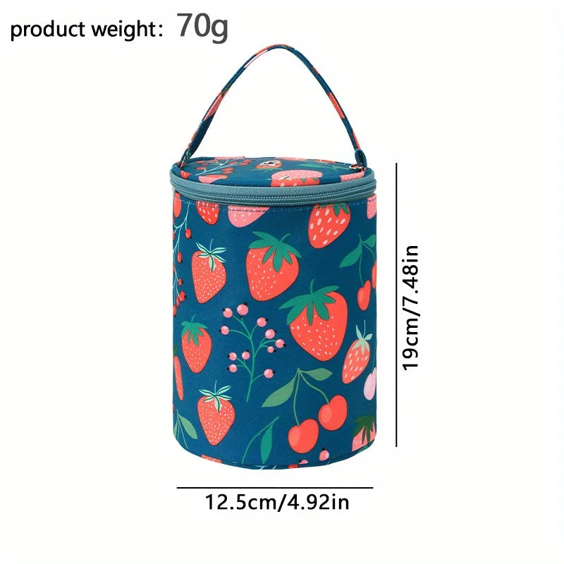 Portable Round Yarn Storage Bags Knitting Wool Yarn Bags Organizer Waterproof Crochet Hooks Bag for Sewing Accessories Tools
