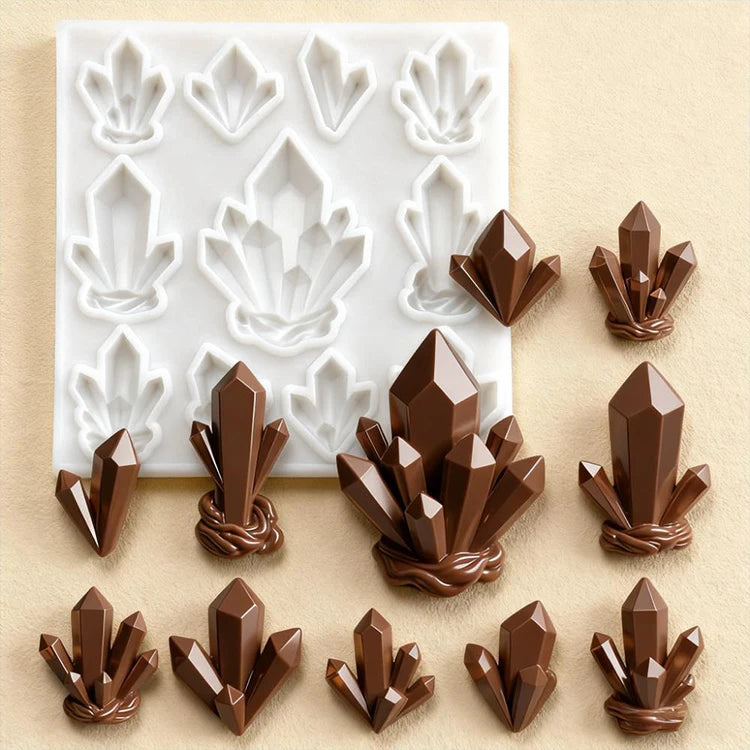 Elves Castle Silicone Molds Forest Series Elf Mushroom Gem Fondant Chocolate Mould Baking Tools Cake Decoration Accessories
