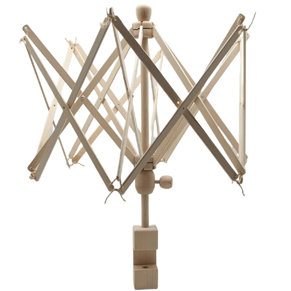 Umbrella Shape Wooden Swift Yarn Thread Fiber String Wool Winder Holder Hand Knitting Craft Tools For Patchwork DIY Accessories
