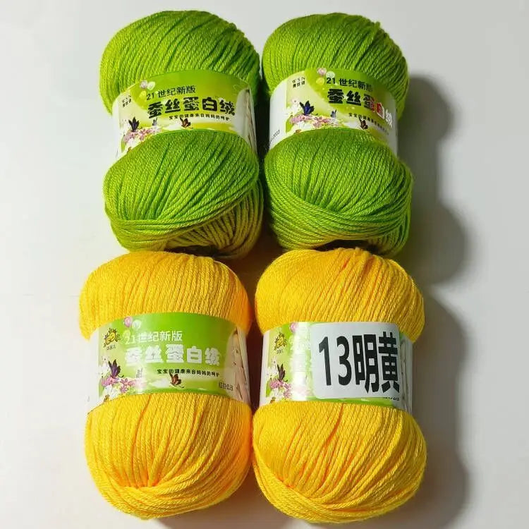 4PCS 200g Baby Cashmere Cotton Dot Yarn Soft Warm Lanas For Hand Knitting And Crochet Cloth milk cotton yarn