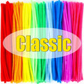 Chenille Wire Pipe Creative Wires Cleaners Colorful Chenille Stems DIY Plush Stem Wired Twist Stick Hair Strip Kid Handmade