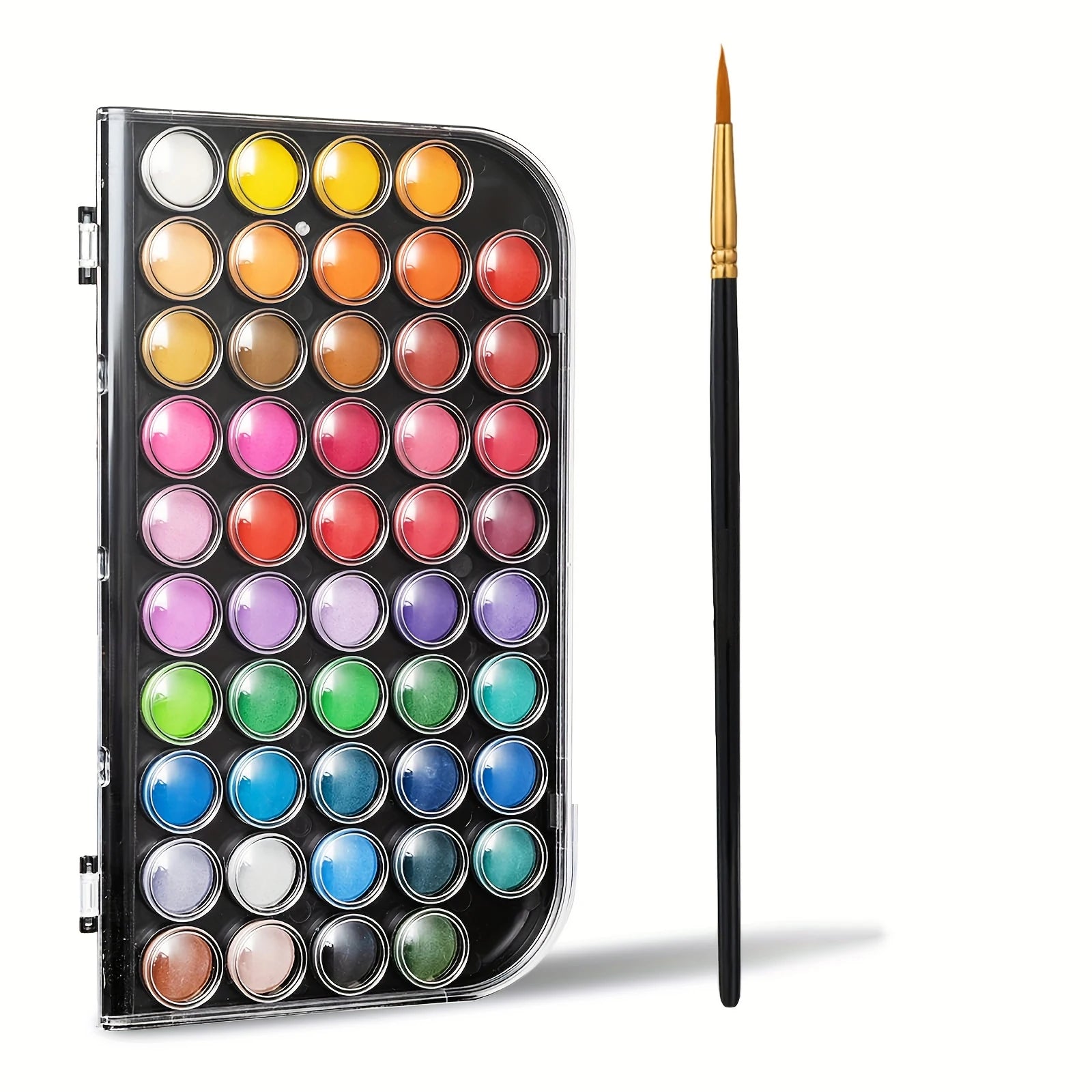 48 Colors Watercolor Paint Set with Brush - Washable,Vibrant & Blendable - Perfect for Adults Painting,Crafting & Art Projects