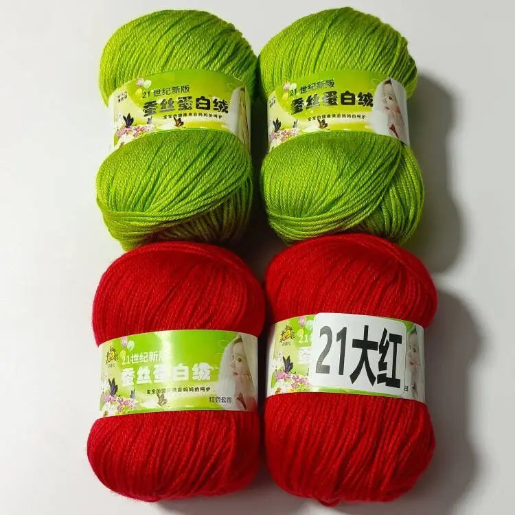 4PCS 200g Baby Cashmere Cotton Dot Yarn Soft Warm Lanas For Hand Knitting And Crochet Cloth milk cotton yarn