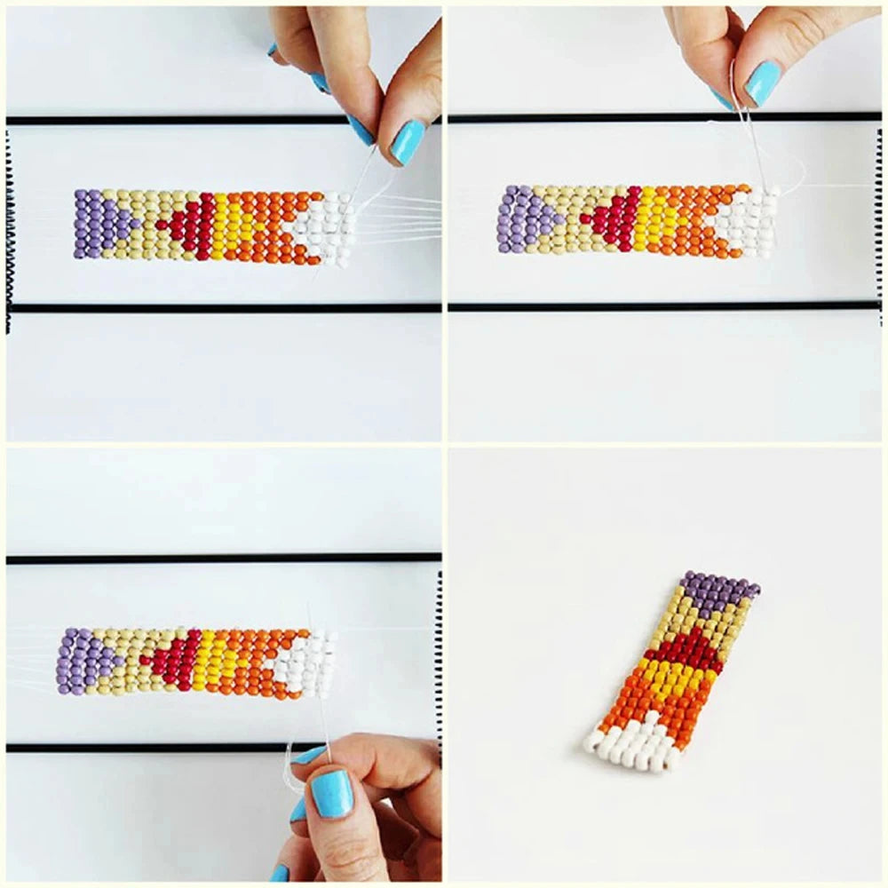 Creative Metal Bead Loom Kit Weaving Beading Loom for Jewelry Bracelet DIY Knitting Machine Handmade Beads Knitting Tool