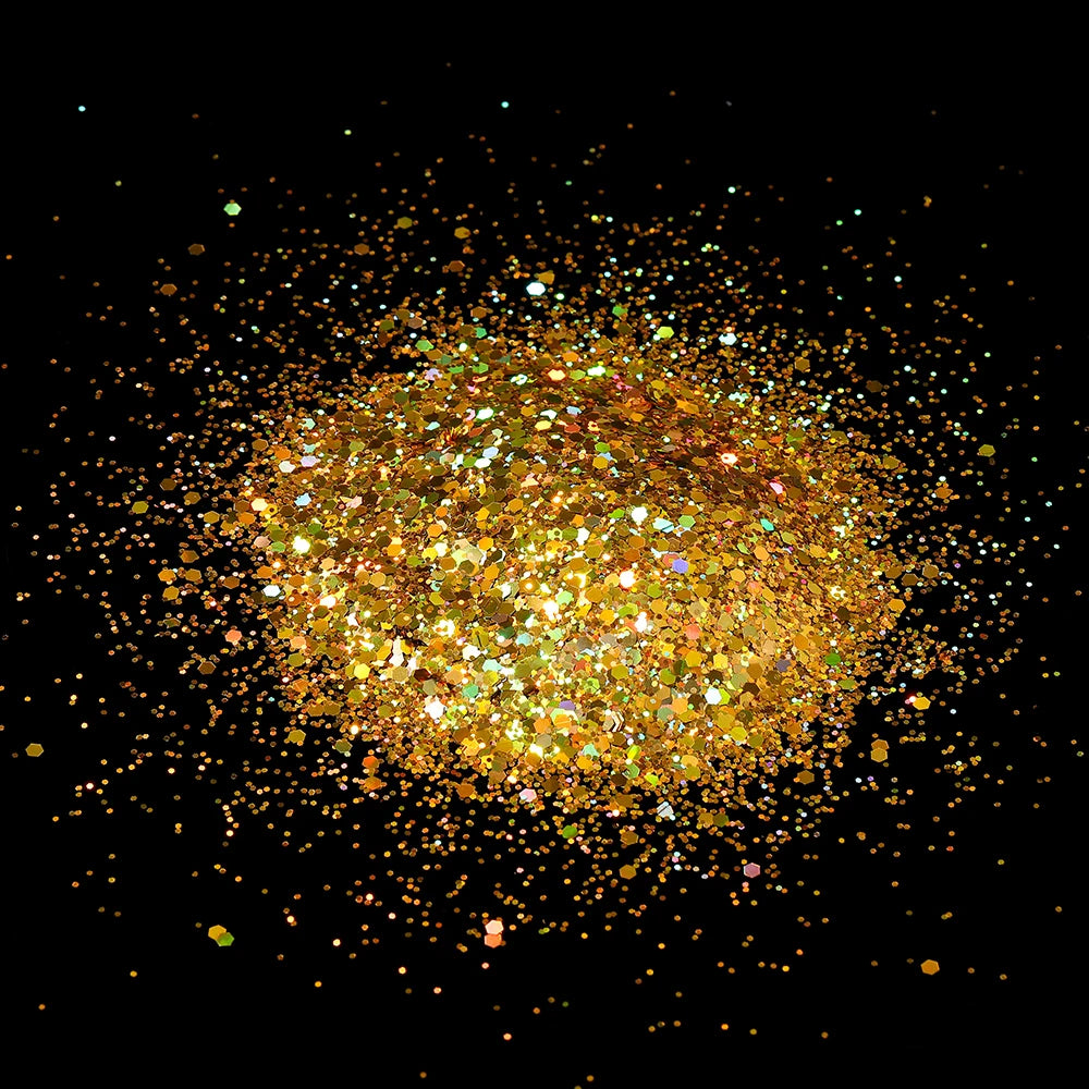 10g Holographic Hexagon Chunky Glitter Epoxy Resin Filler Flakes Laser Sparkly Sequins for DIY Epoxy Resin Nail Art Fillings