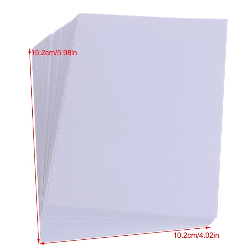 100 pcs Bright Glossy Finish Photo Paper Easy-to-operate Editing Tools for Inkjet Printer Printing Your Photos Designs