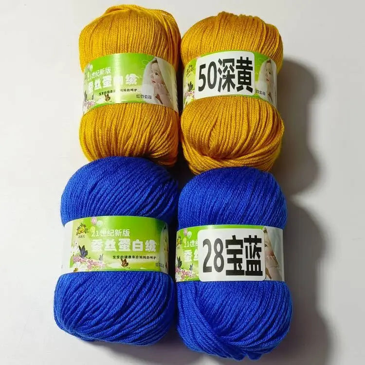 4PCS 200g Baby Cashmere Cotton Dot Yarn Soft Warm Lanas For Hand Knitting And Crochet Cloth milk cotton yarn