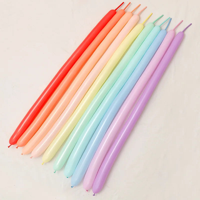 10Pcs Long latex balloons can be used as styling balloons, magic balloons, woven balloons, daily festival decoration props