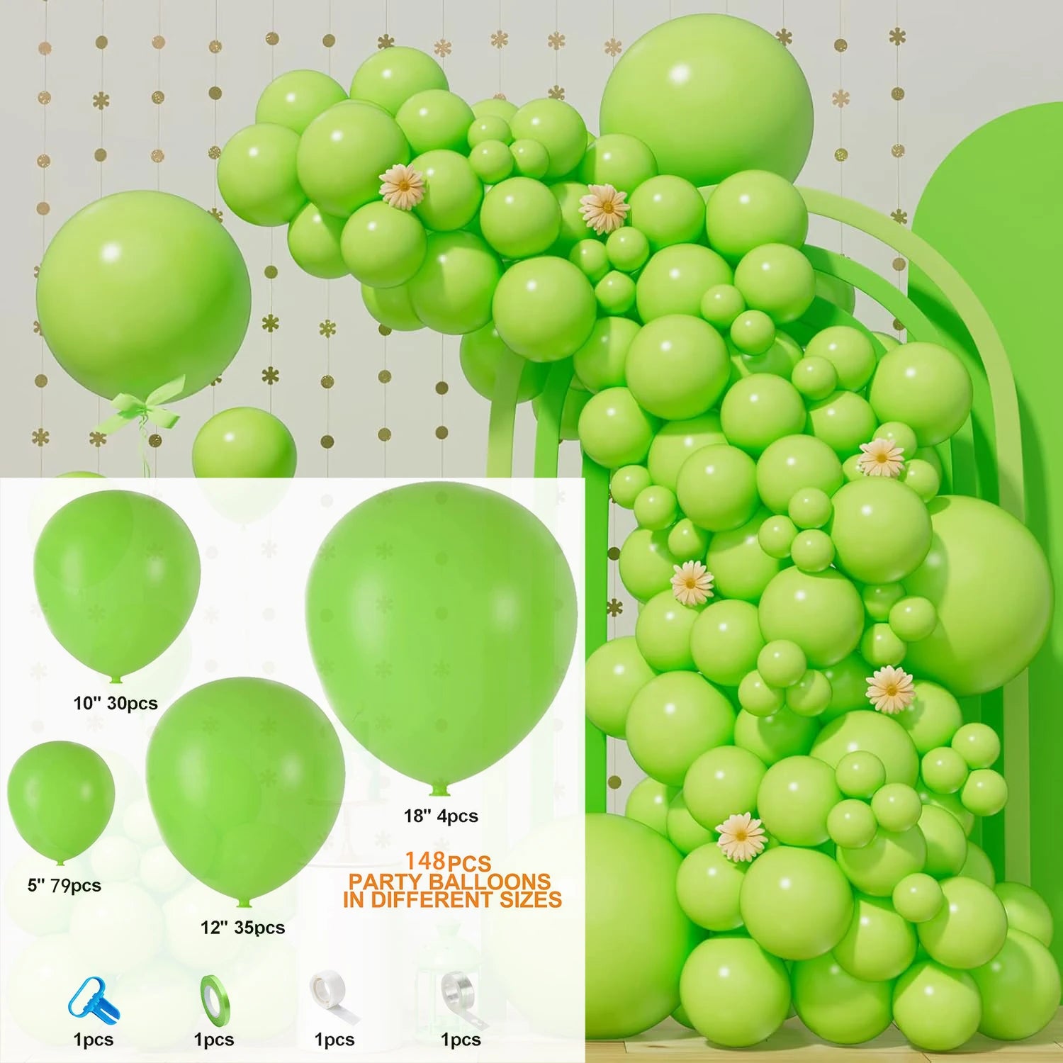 148Pcs Pastel Pink Balloons Baby Pink Balloon Garland Arch Kit Baby Shower Birthday Wedding Valentine's Day Party Decorations