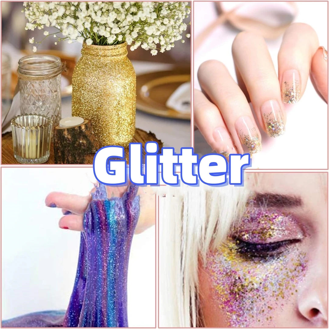 100g/50g Holographic Laser Extra Fine Glitter Dazzling Nail Glitter Powder DIY Art Crafts Resin Tumbler Decoration Shiny Glitter