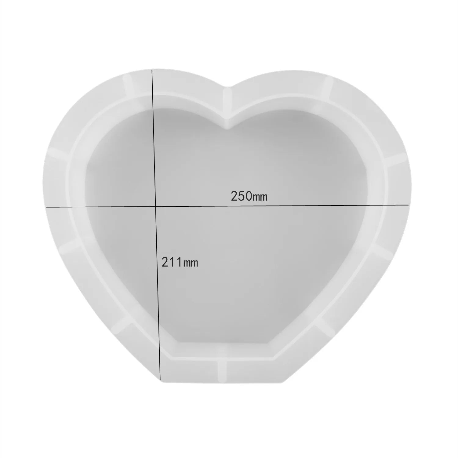 DIY Crystal Silicone Resin Mold Geometry Large Cube Heart Shaped Round Rectangular Mirror Silicone Mold For Resin Casting Making