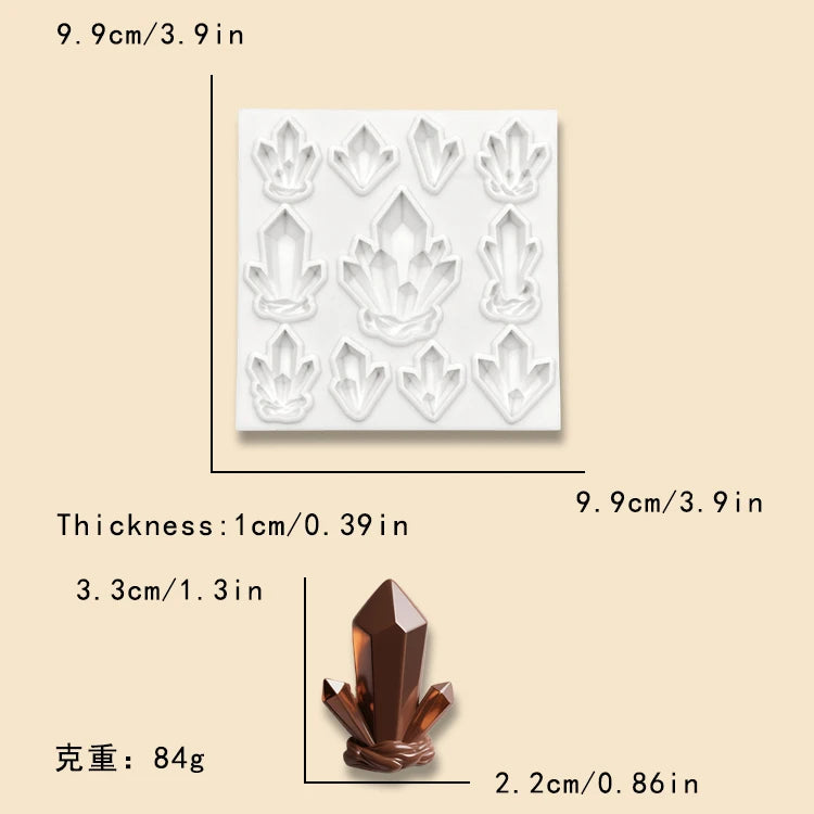 Elves Castle Silicone Molds Forest Series Elf Mushroom Gem Fondant Chocolate Mould Baking Tools Cake Decoration Accessories