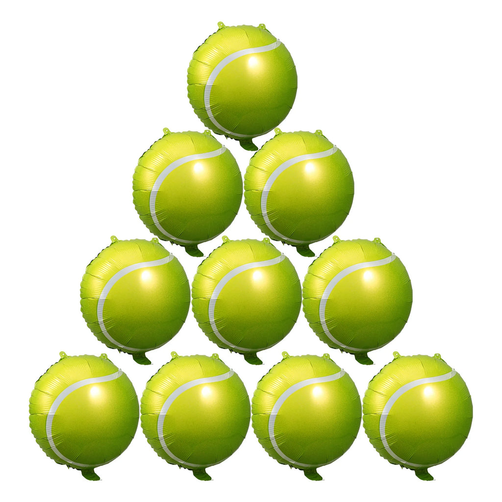10 Pcs Inflatable Tennis Balloons Birthday Party Decorations Baby Balloons