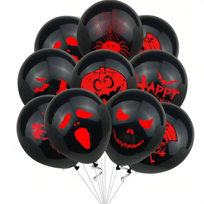 Halloween Latex Balloons  Scary Ghost Pumpkin Horror Party Decorations for Halloween Party Supplies, Bar, Festival, Birthday