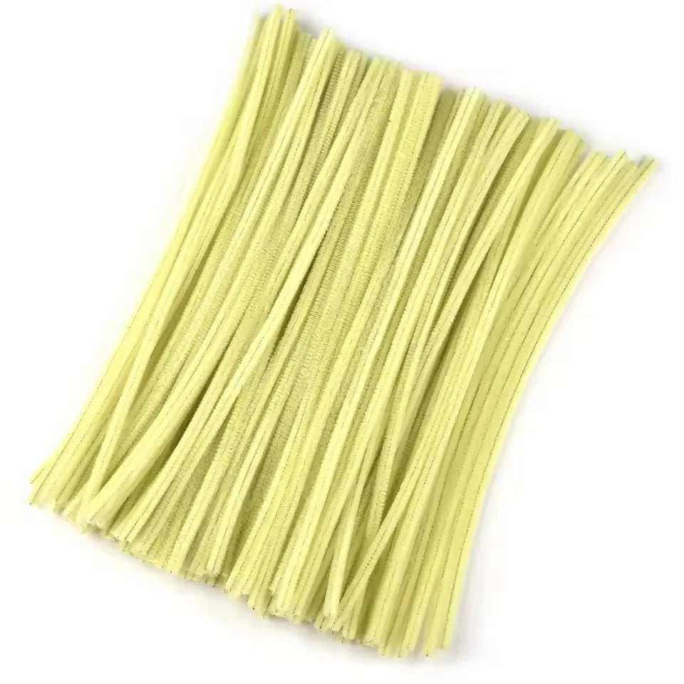 100pcs Chenille Stems Toys DIY Strips Twist Bar Anvil Wire Craft Pipe Creative Hobby Children Plush Stick Chenille Sticks