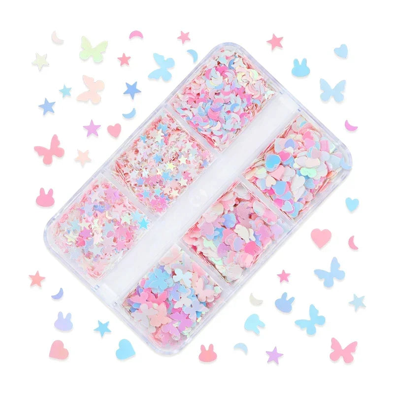 Holographic Glitter English Alphabet Flakes Resin Silicone Mold Filler Laser Letter Sequins For Epoxy Resin Filling Handmade DIY