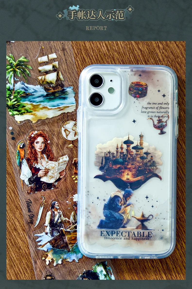 JIANQI 65mm*2m Aesthetic Stationery Stickers Washi Tapes Scrapbooking Supplies DIY stationery Journaling Masking tape