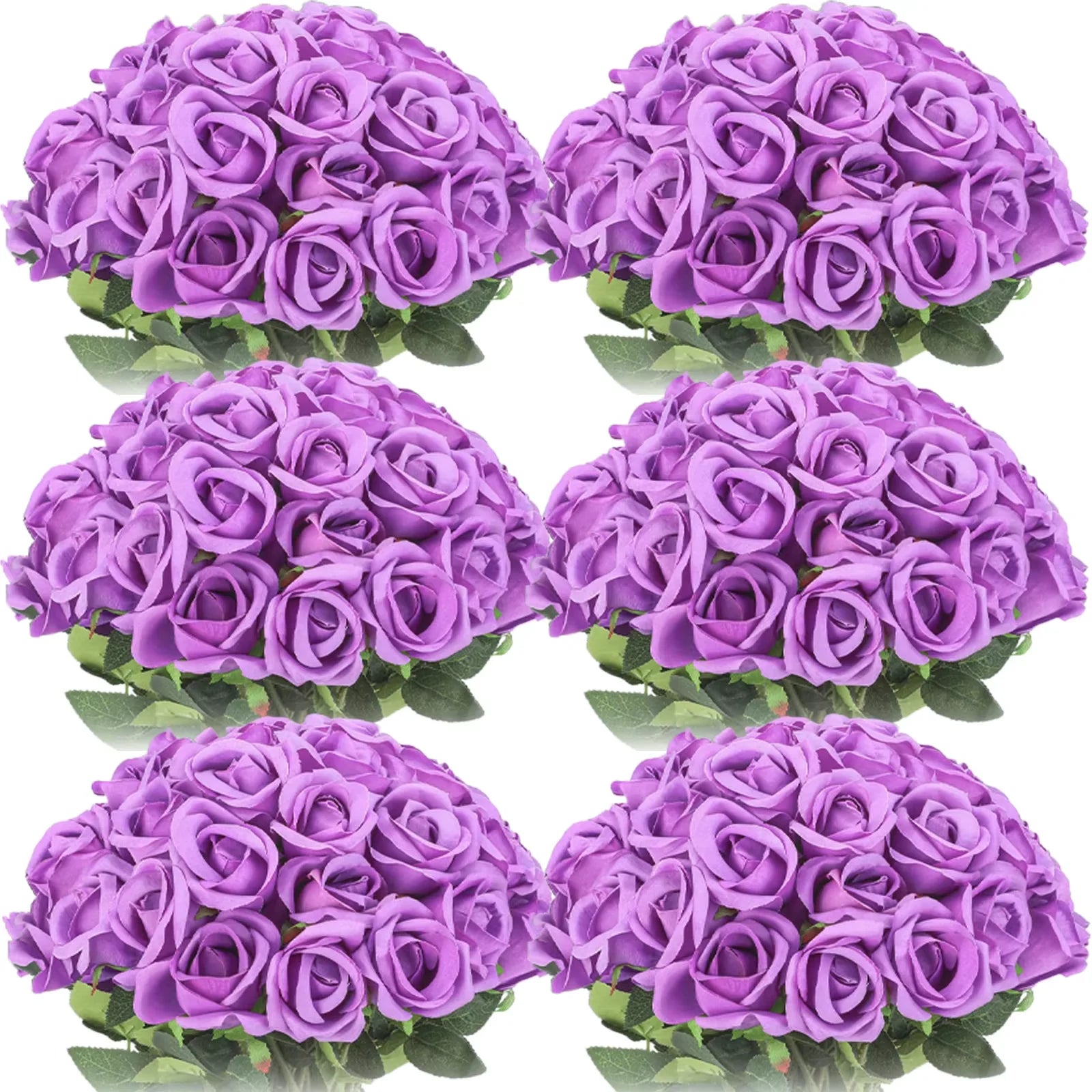 120-500PCS Artificial Rose Flower Velvet White Rose Faux Rose Stems Bulk Wedding Decorations for Party Wedding Birthday