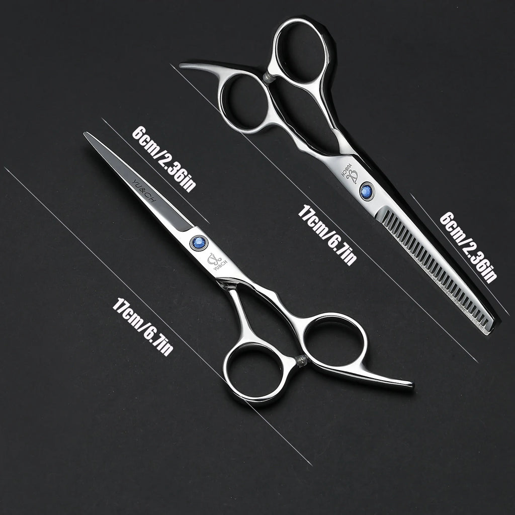 Hair Cutting Scissors Thinning Shears Kit Professional Barber Hairdressing Texturizing Salon Razor Edge Scissor Stainless Steel