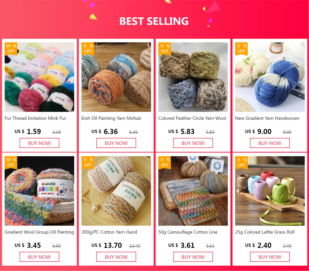 50g /roll 0.8mm Lace Thread Crochet Cotton Yarn Handmade DIY Line Fine Wool for Knitted Woven Sewing Accessories