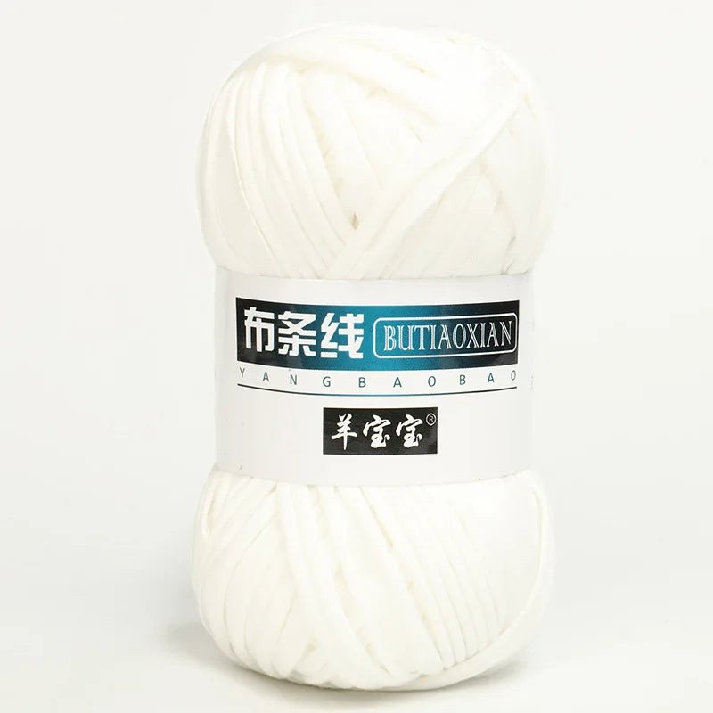 100g/pc Crocheting T Shirt Thick Soft Cloth Yarn for Hand Knitting Crochet Line Woven Handbag Blanket Thick Yarn Flat thread