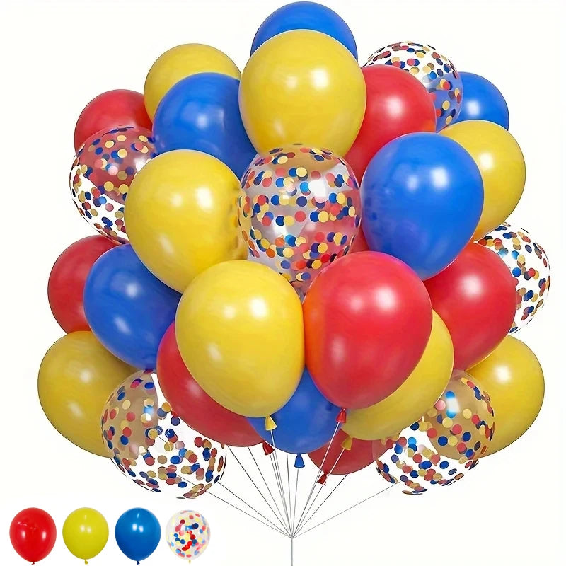 35pcs 12Inch Latex Balloon Carnival Circus Birthday Party Balloons for Boys Baby Shower Weddings Party Decorations Air Globos