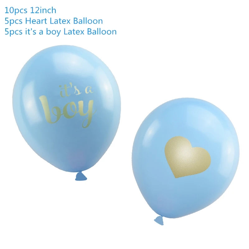 Baby Shower Boy Girl Decorations Set It's a Boy It's a Girl oh baby Balloons Gender Reveal Kids Birthday Party Baby Shower Gifts