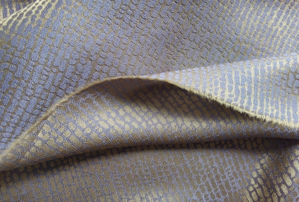 45'' Wide By Meter Heavy Silk Crepe Fabric Geometric Silk Viscose Material Wedding Evening Gown