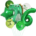 Dinosaur Party Number Balloons First Birthday Party Decoration Animal Jungle Safari Birthday Party Decora Boy Kids Baby Shower