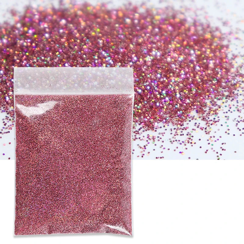 10g/Bag Holographic Fine Glitter Powder For Epoxy Filling Laser Glitter Gold Silver Fine Powder DIY Resin Mold Filling Crafts